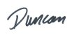 Duncan's signature