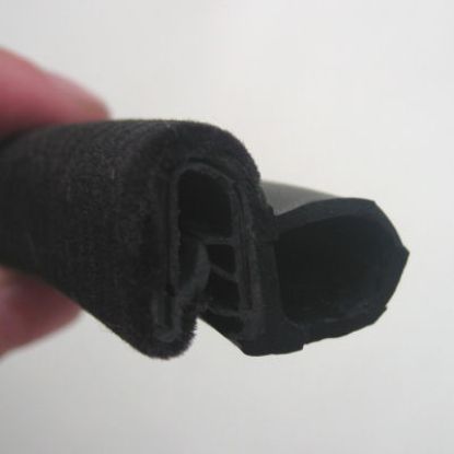 Picture of Plush & Sponge Snappon Door Seal - Black